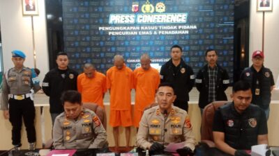Pelaku Pencurian Toko Emas H. Suhandi Dibekuk Polisi, Dua Penadah Ikut Ditangkap