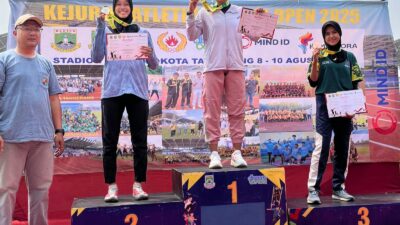 Choerunnisa Gunawan, Sprinter Muda Cianjur Menyabet Emas di Kejurda Atletik Banten Open 2025