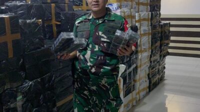 Kodim 0605/Subang Gagalkan Penyelundupan 100 Ribu Bungkus Rokok Ilegal di Exit Tol Cilameri
