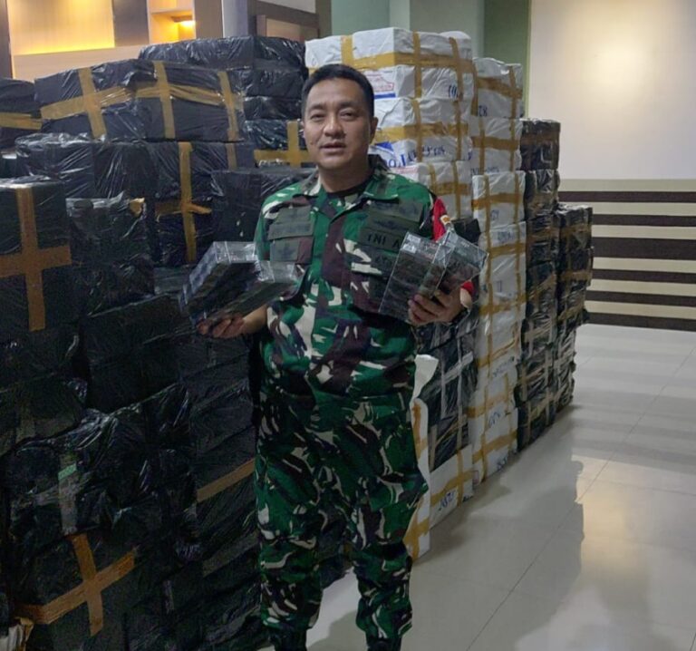 Kodim 0605/Subang Gagalkan Penyelundupan 100 Ribu Bungkus Rokok Ilegal di Exit Tol Cilameri