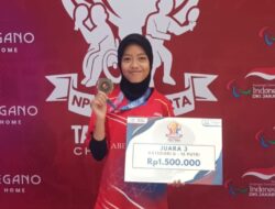 Sabrina, Petenis Meja Cilik Cianjur Raih Juara Nasional di Jakarta.