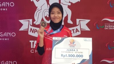 Sabrina, Petenis Meja Cilik Cianjur Raih Juara Nasional di Jakarta.