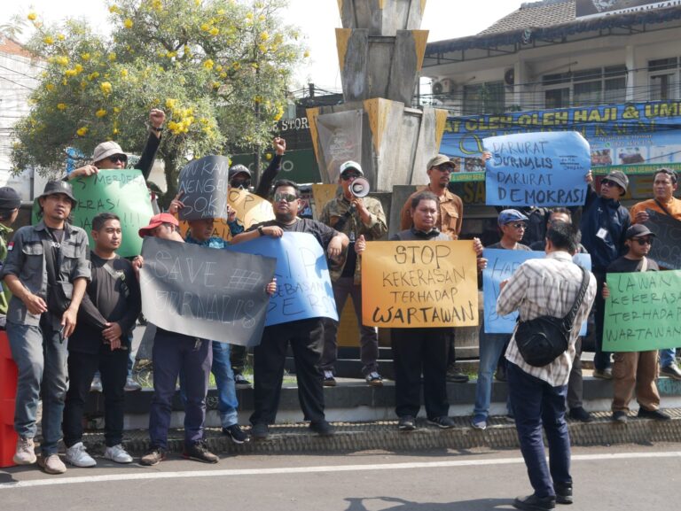 Suara Jurnalis Cianjur Menggema, Minta Presiden Prabowo Tegas Lindungi Insan Pers