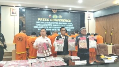 Satuan Narkoba Polres Cianjur Bekuk 53 Tersangka, Bongkar Dua Kasus Besar Sabu dan Ganja