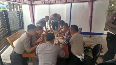 Dari Kastrol Nasi Liwet, Lahir Kekompakan Anggota Turjawali Satlantas Cianjur