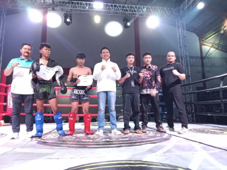 Atlit Kick Boxing Ramaikan Leindel Combat Sport 2025 di Cianjur