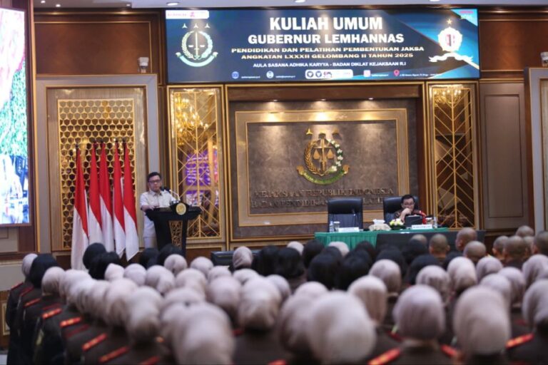 Gubernur Lemhannas Ajak Calon Jaksa Jadi Penegak Hukum yang Berintegritas dan Berjiwa Kenegarawanan