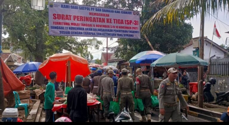 Satpol PP Keluarkan SP3 untuk PKL Bomero, Penertiban Dimulai 11 November 2025
