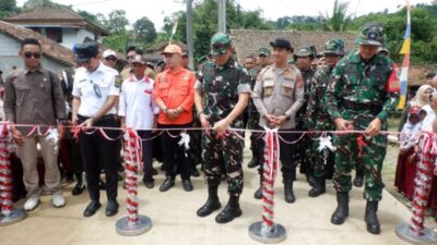Wakil Bupati Cianjur Apresiasi TMMD di Campaka, Bukti Sinergi TNI dan Rakyat