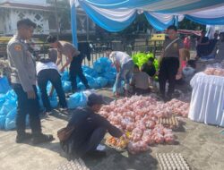 Warga Serbu Gerakan Pangan Murah Polres Cianjur