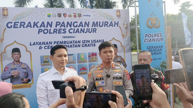 Gerakan Pangan Murah Polres Cianjur, Paket Rp45 Ribu Ludes diserbu warga
