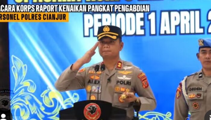 Kenaikan Pangkat Pengabdian, Apresiasi Nyata untuk Loyalitas Personel Polres Cianjur
