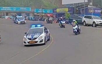 Satlantas Polres Cianjur Berlakukan Penormalan Jalur, Arus Lalu Lintas Ramai Lancar