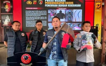 Polres Cianjur Tangkap Empat Orang Pemuda Terkait Video Viral Dugaan Perampasan Motor di Sukaluyu
