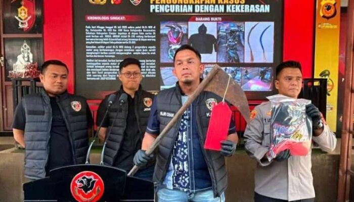 Polres Cianjur Tangkap Empat Orang Pemuda Terkait Video Viral Dugaan Perampasan Motor di Sukaluyu
