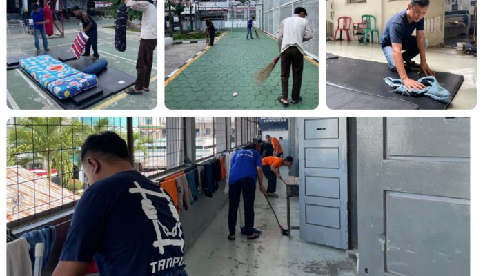 Jumat Bersih di Lapas Cianjur, WBP Rawat Lingkungan Sambil Bangun Disiplin