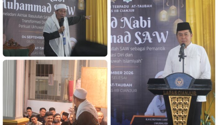 Maulid Nabi di Lapas Cianjur, Saat WBP Menata Hati dan Merajut Harapan untuk Keluarga