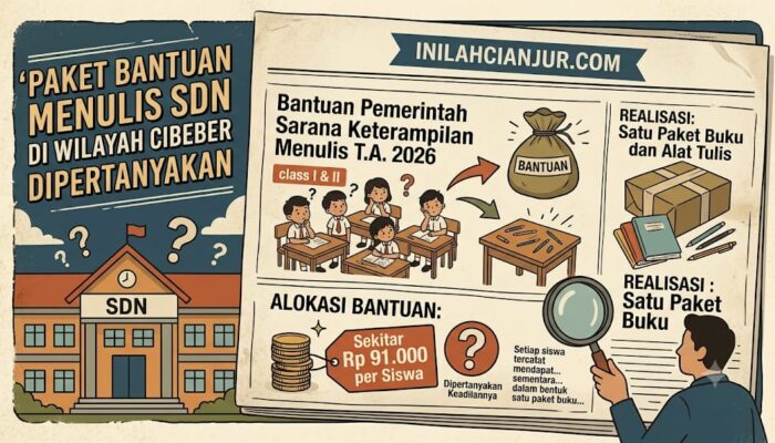 Paket Bantuan Menulis SDN di Wilayah Cibeber Dipertanyakan