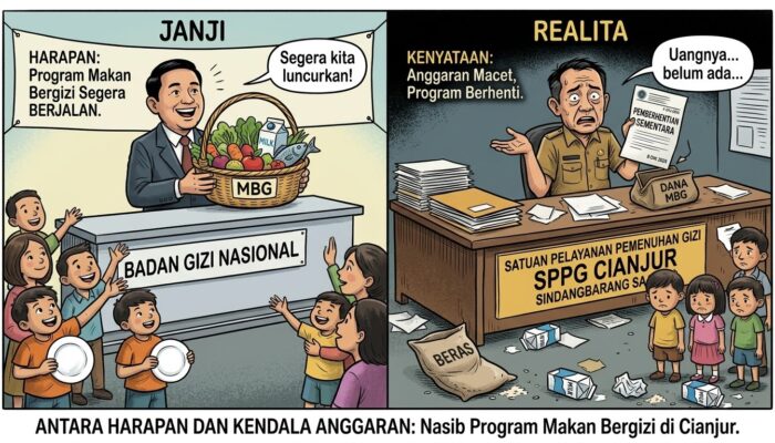 Anggaran Belum Cair, SPPG Sindangbarang Saganten Hentikan Sementara Penyaluran MBG